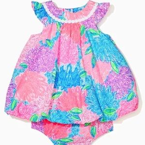 Lilly Pulitzer - Baby Paloma Bubble Dress - Multi Beach House Blooms - 3-6 mo